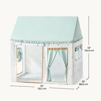 Nature-inspired Play & Art Set — Sage Easel + Forest Play House