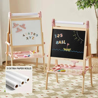 Tiny Land Pink Magnitales Easel & Paper Roll Set
