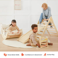 Tiny Land 7-in-1 Montessori Climbing Set with Play Pad