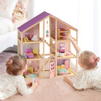 Tiny Land Sweetwood Unicorn Dollhouse & Wooden Dollhouse Dolls