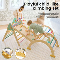 Tiny Land 7-in-1 Morandi Pikler Triangle Set