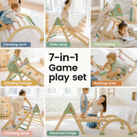 Tiny Land 7-in-1 Morandi Pikler Triangle Set