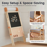 Tiny Land Caramel Magnitales Easel for Kids