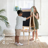 Tiny Land 3-in-1 Art Easel for Kids & Paper Roll Set