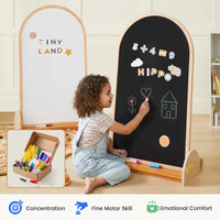 Tiny Land Double-Sided Arched Magnet Chalkboard & Art Kit