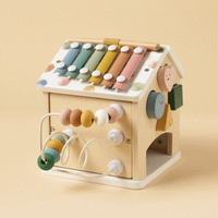 Tiny Land Cottage Activity Cube - Morandi