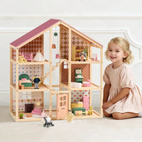 Tiny Land Sweetwood Pegasus Dollhouse & Wooden Dollhouse Dolls