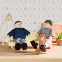 Tiny Land Sweetwood Evergreen Dollhouse & Wooden Dollhouse Dolls
