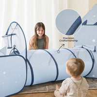 Tiny Land Adventure 3-in-1 Play Tunnel & Ocean Ball Set - Blue
