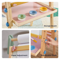 Tiny Land 3-in-1 Art Easel for Kids & Paper Roll Set