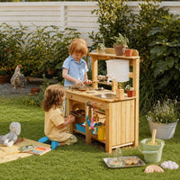 Tiny Land Outdoor Mud Kitchen & Sand Play Set