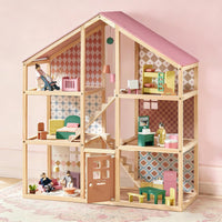 Tiny Land Sweetwood Pegasus Dollhouse & Wooden Dollhouse Dolls
