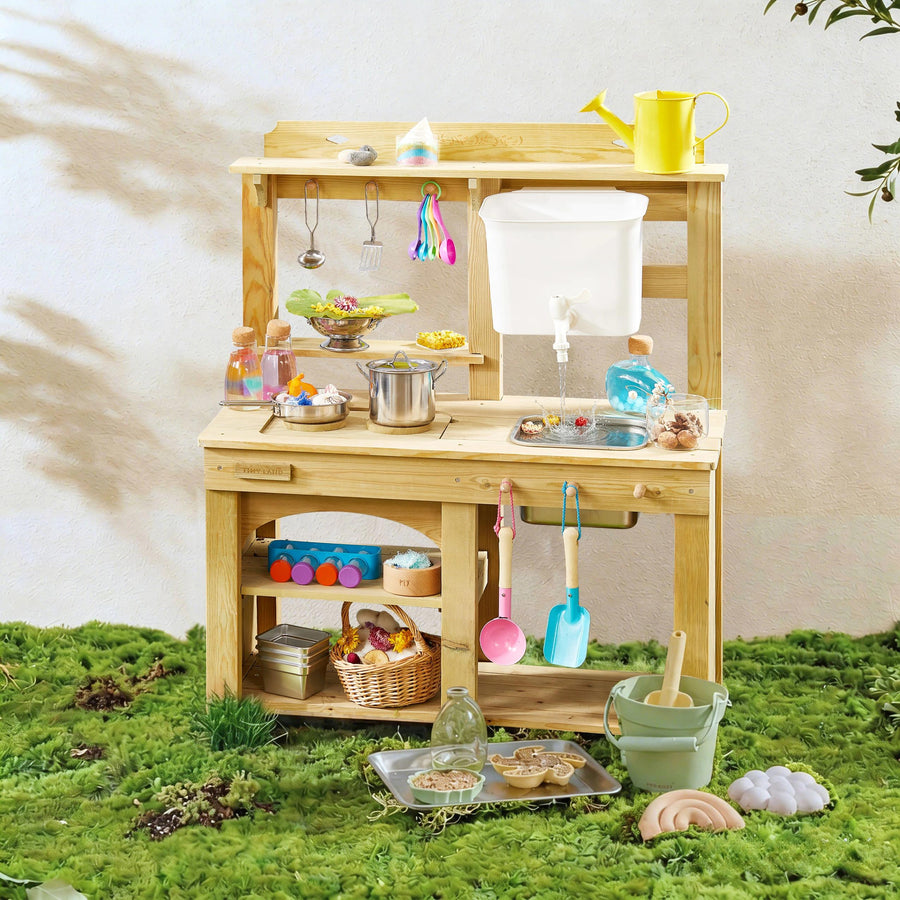 Tiny Land Outdoor Mud Kitchen & Sand Play Set