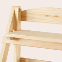 Tiny Land Play Kitchen Accessories – Play Kitchen Food Storage: Versatile Wooden Rack for Play Food