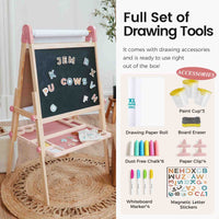 Tiny Land Pink Magnitales Easel & Paper Roll Set