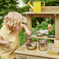 Tiny Land Mud Kitchen - DuoPlay Outdoor Play Kitchen for Kids