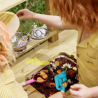 Tiny Land Mud Kitchen - DuoPlay Outdoor Play Kitchen for Kids
