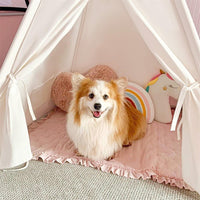 Tiny Land Teepee Tent for Kids with Mat – Indoor Play Tent with Floor Mat