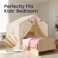 Tiny Land Kids Tent – Large Cozy Tent with Star Lights