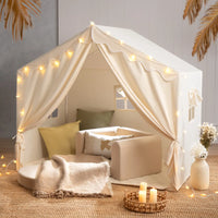 Tiny Land Kids Tent – Large Cozy Tent with Star Lights