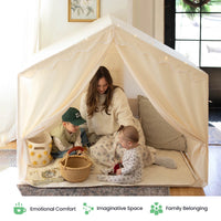 Tiny Land Kids Tent – Large Cozy Tent with Star Lights