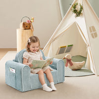 Tiny Land Ultimate Reading Retreat: Premium Teepee & Corduroy Lounger