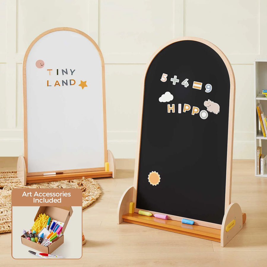 Tiny Land Double-Sided Arched Magnet Chalkboard & Art Kit