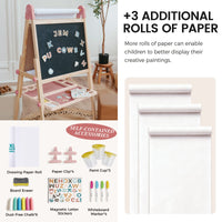Tiny Land Pink Magnitales Easel & Paper Roll Set