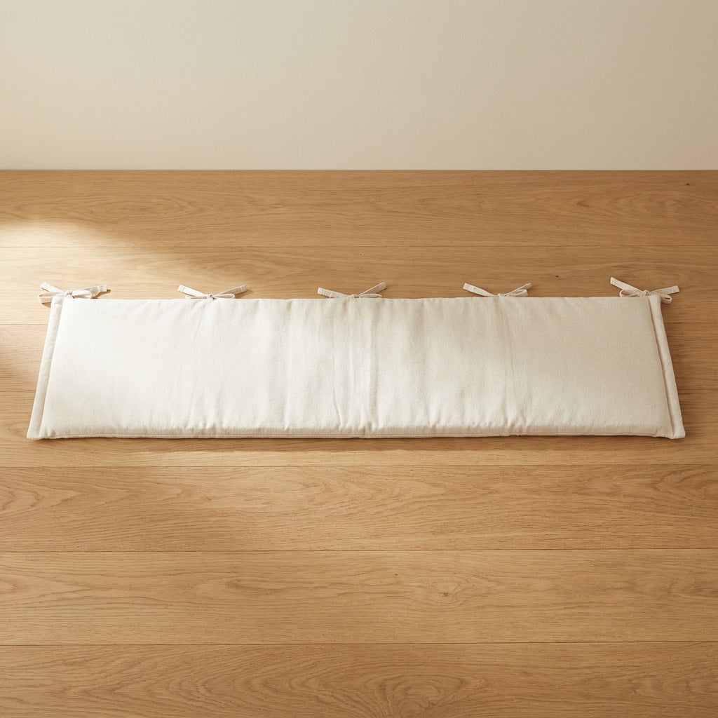 Ochraniacz na łóżeczko, bawełna organiczna, 180 x 30 cm, ecru
